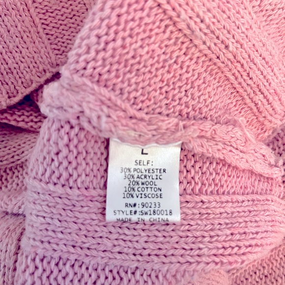 Bubblegum Pink Drop-Shoulder Sweater - Picture 6 of 6